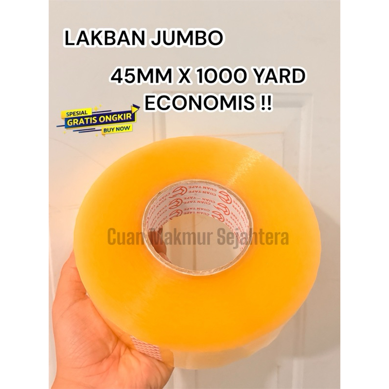 

Lakban Bening 1000 Yard Economis | Lakban Jumbo | Lakban Coklat | Lakban Super Jumbo | 450M