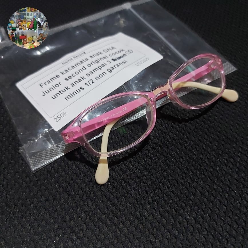 Frame Kacamata anak GNA Junior Second Original Cocok Untuk anak sampai 3 SD Minus 1/2 Non Garansi