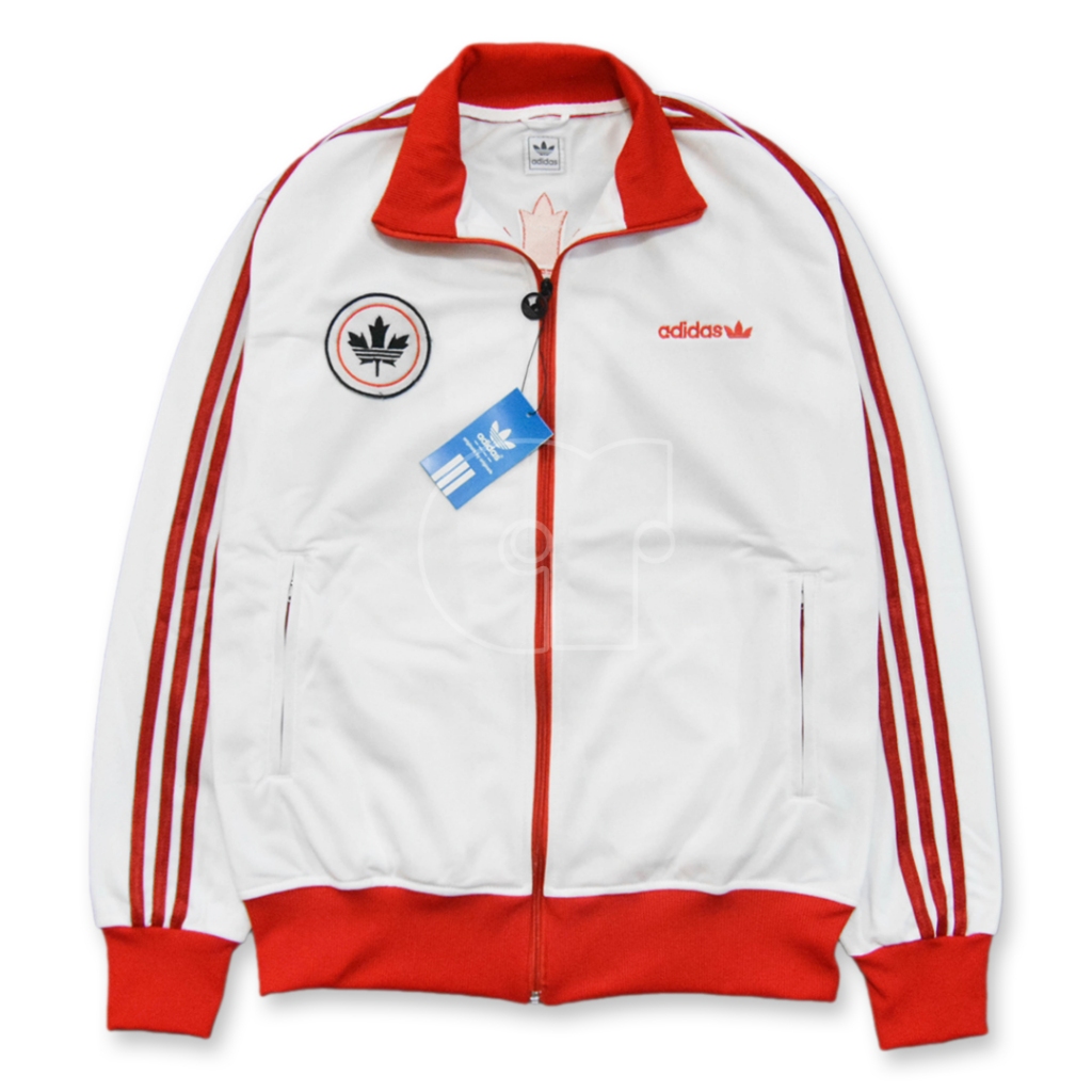 Jaket Tracktop Casual Adidas CANADA Full Embroidered Premium