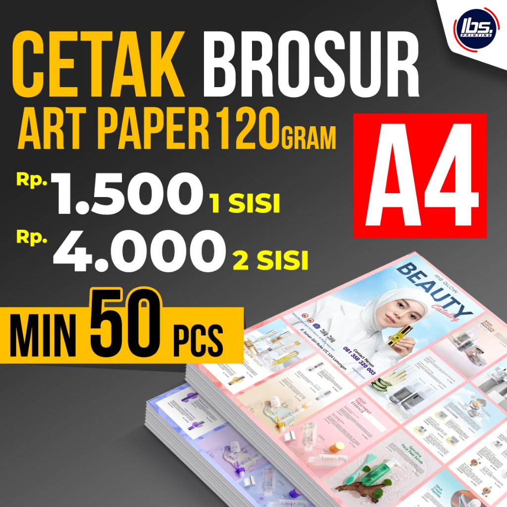 CETAK BROSUR A4 ART PAPER FULLCOLOR