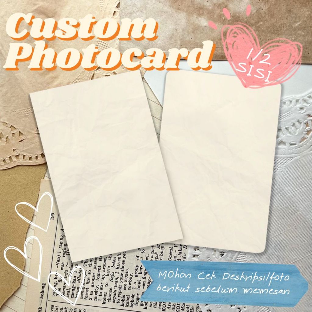 

Cetak/Custom Photocard PC (BACA DESKRIPSI!!!)