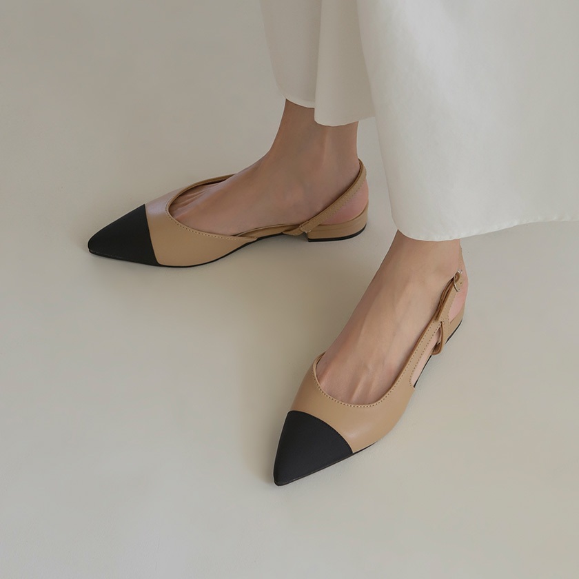 SAPPUN Dallia Slingback Flat Shoes 2cm