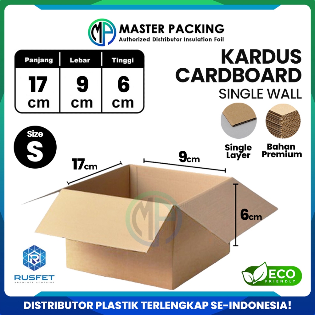 

Kardus Box Packing Dus 17 x 9 x 6CM Karton Single Layer Coklat Polos Harga Ecer Satuan - Rusfet