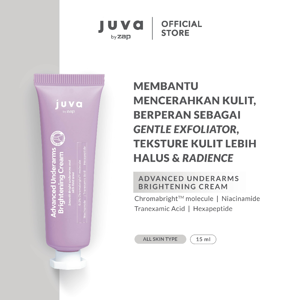 Juva Advanced Underarms Brightening Cream 15 gr - Pencerah ketiak dan area lipatan