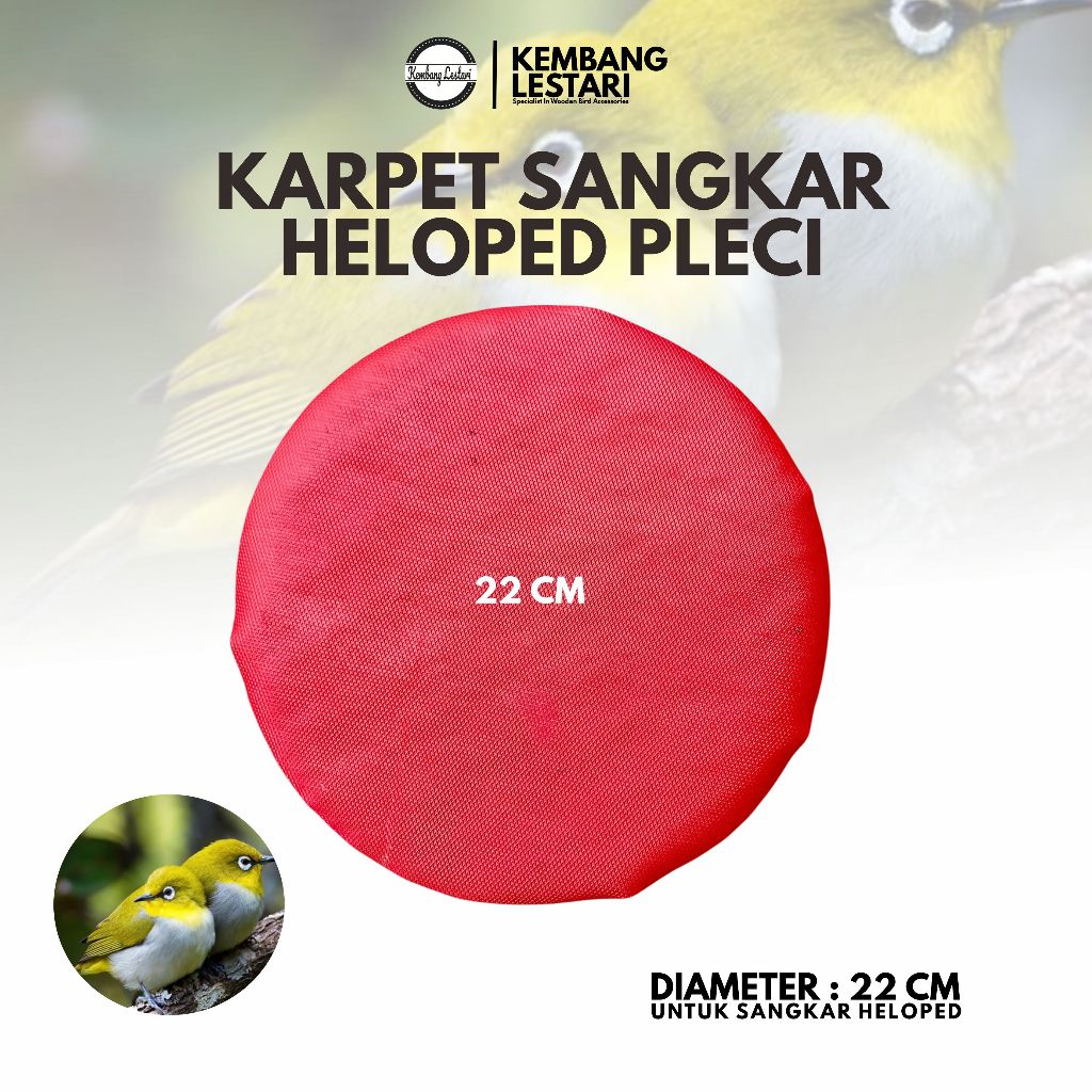 KARPET SANGKAR PLECI KONIN HELOPET KARPET ALAS DASAR SANGKAR BURUNG PLECI KOLIBRI NINJA