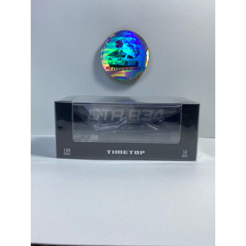 Time Top 1:64 Nissan Skyline GT-R R34 Electroplated Full Carbon Black Limited Edition