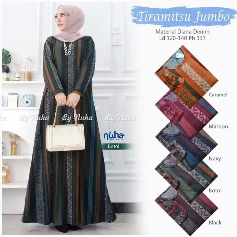 BAJU WANITA MUSLIMAH MOFIT TERBARU 2022 GAMIS SUPER JUMBO XXXL - XXXX