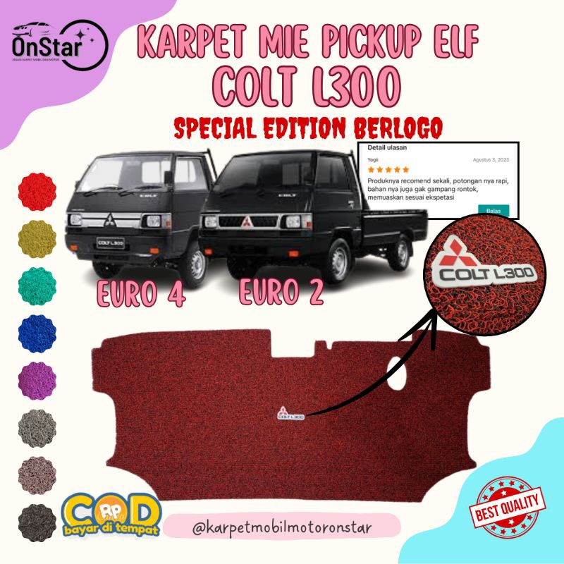 Karpet Mie L300 PickUp Lama dan Baru Euro4 Berlogo
