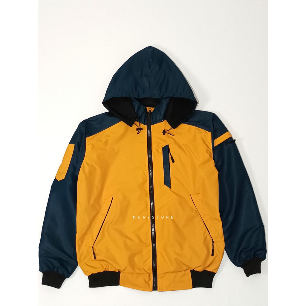 WPCOLOMBIA YellowToNavy Jaket Pria Wanita Bomber jacket variasi