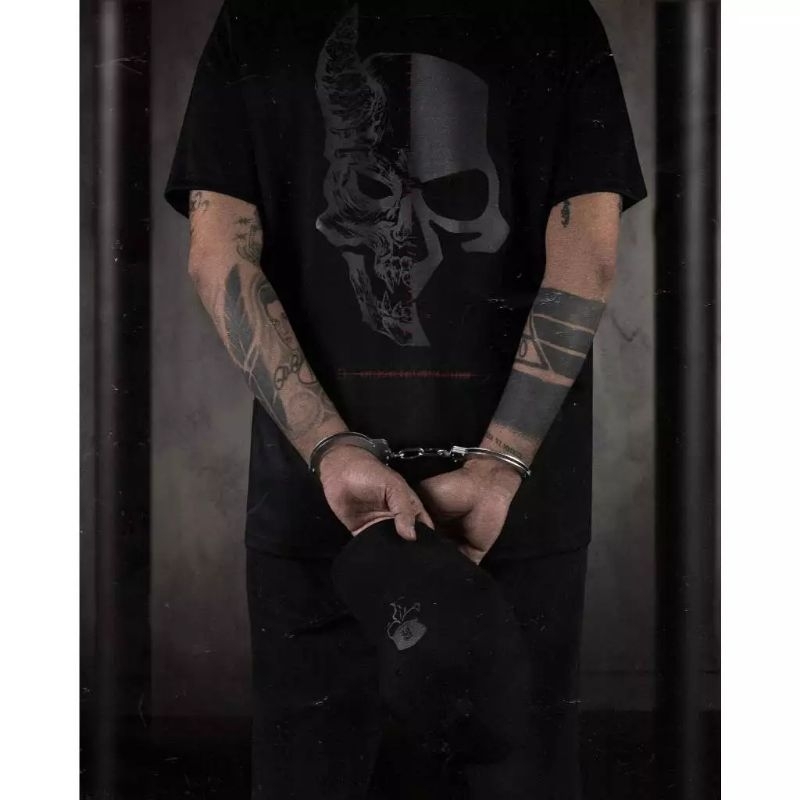 T-Shirt Kaos RUCAS Halloween Edition Skelton Limited Special Black | Kaos Distro Pria & Wanita