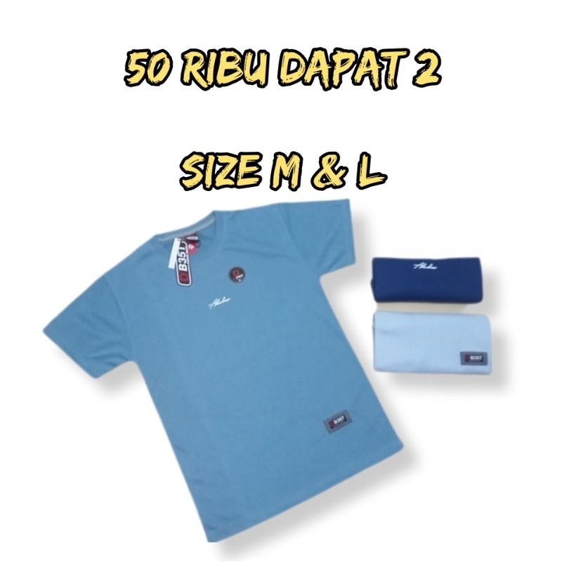 Paket 50 Ribu dapat 2 Kaos l Kaos Distro Pria Dewasa Lengan Pendek murah bahan katun