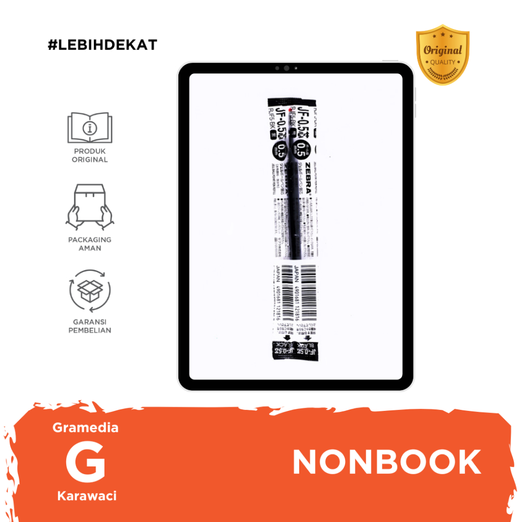 

Gramedia Karawaci - Zebra Sarasa Refill Jf Fine 0.5 Black