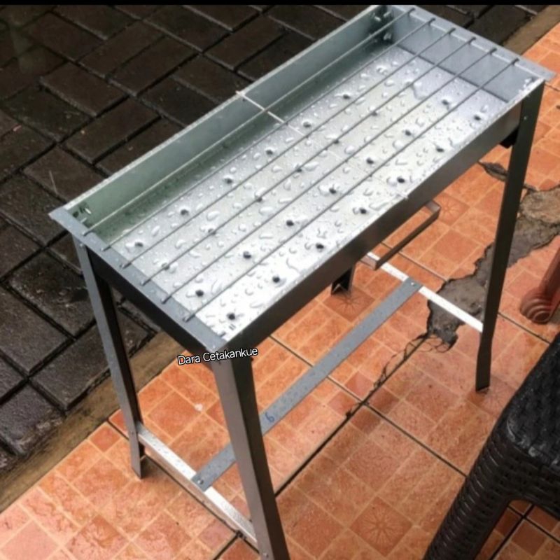 Bakaran Sate Arang kaki tinggi Besar 51x24 cm Panggangan ikan ayam jagung Alat panggang Grille