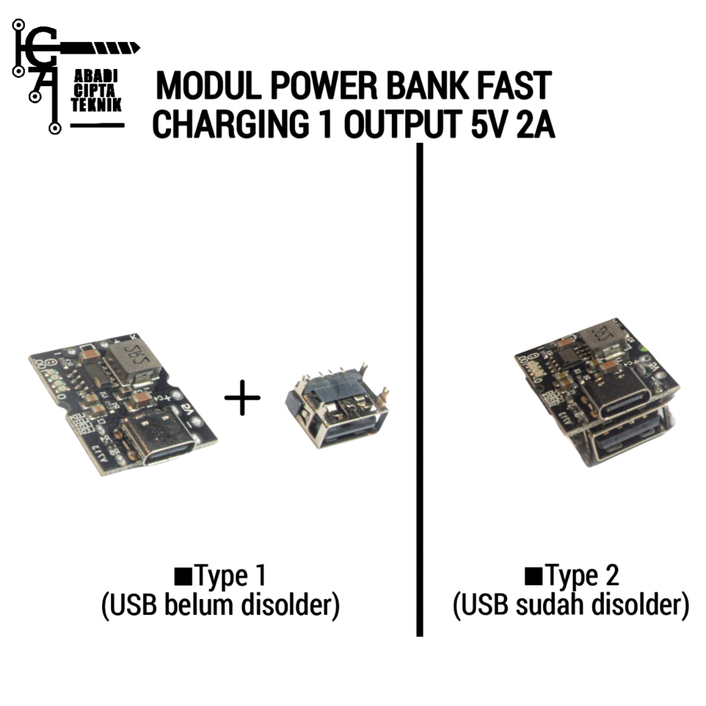 Modul Power Bank Fast Charging 5V 2A Input Type C