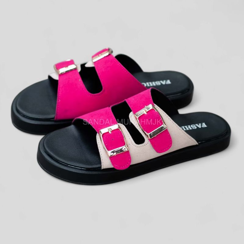 Sandal Wanita Gesper Terbaru Ban dua Casual - Ban Dua Gesper//Sandal Casual Wanita Remaja