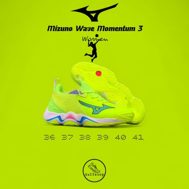 SEPATU VOLI WANITA TERBARU WARNA HIJAU STABILO MENYALA