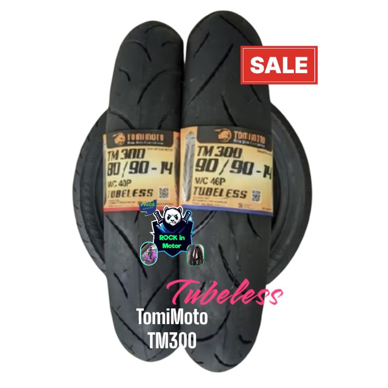 (Murah Ban Aja) Ban Tubeless Sepasang TomiMoto (80/90-14, 90/90-14, 70/90-14) for Vario 110/125/150/