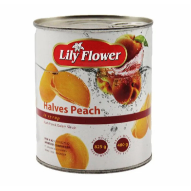 

peach halves lily flower 420