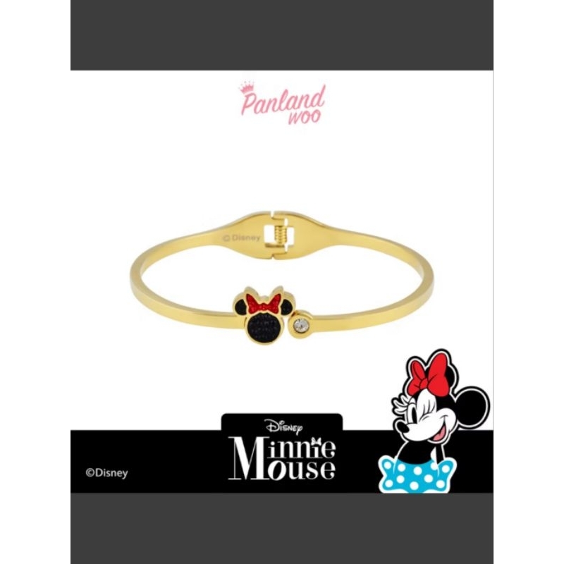 READY TITANIUM COLLECTION MICKEY & MINNIE MOUSE COLLECTION - GELANG KATE SPADE GELANG MINNIE MOUSE K