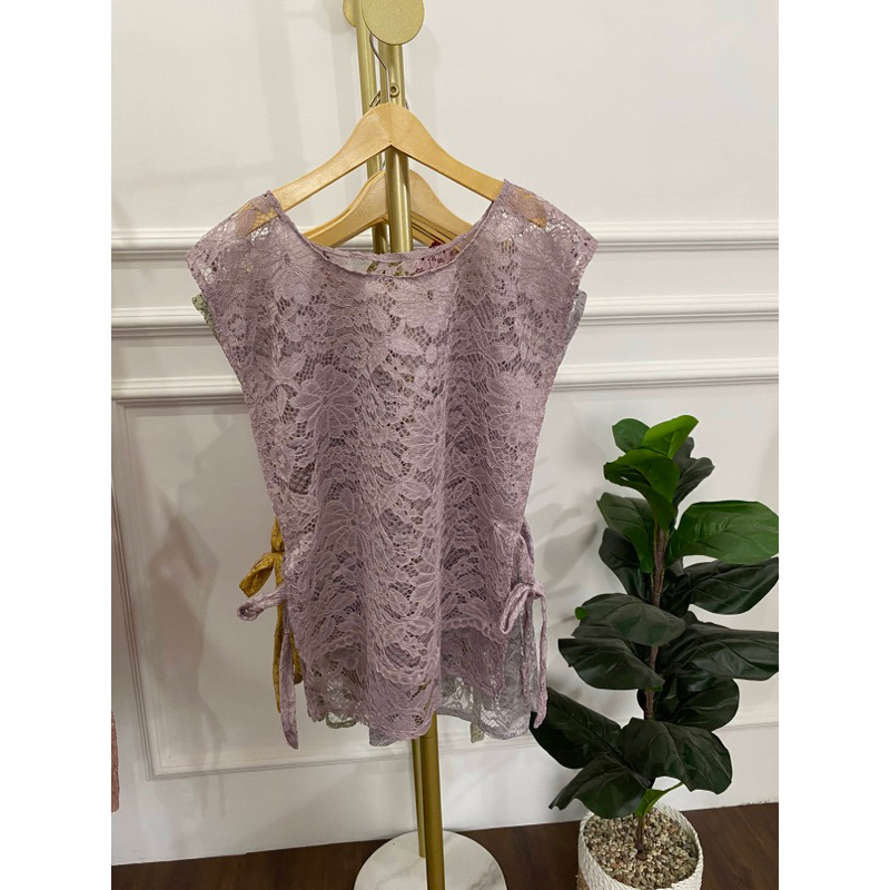 Rompi Brukat Vest Brukat Outer Brukat Luaran Wanita Kekinian