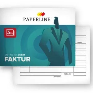 

Buku Faktur Paperline 3ply 1pack isi 10 buku / faktur paperline 210x160mm isi 25 set