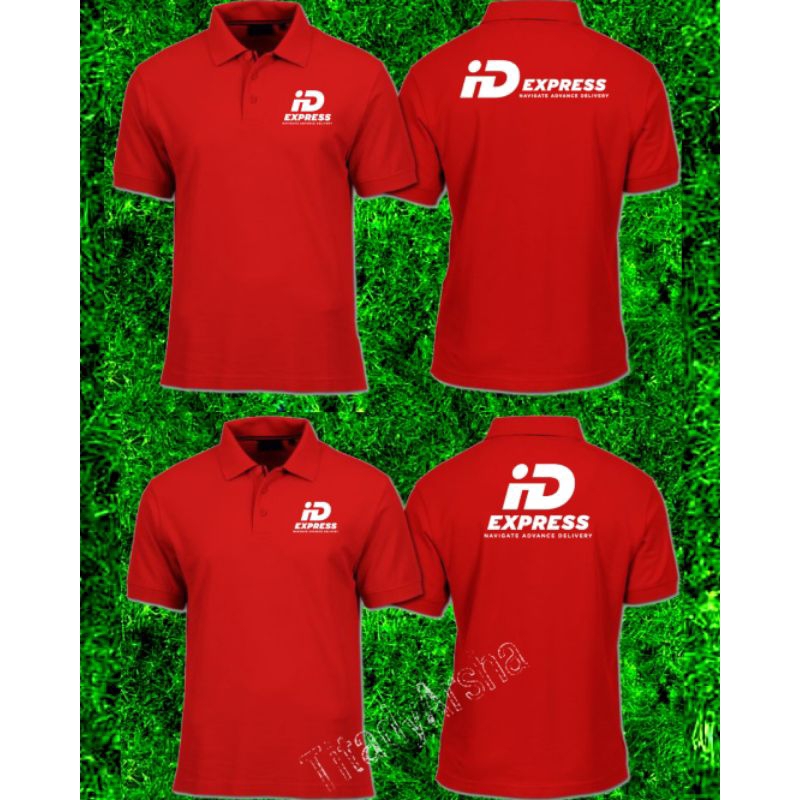 custom kaos kerah kancing expedisi ID Express expedisi bisa untuk pria dan wanita