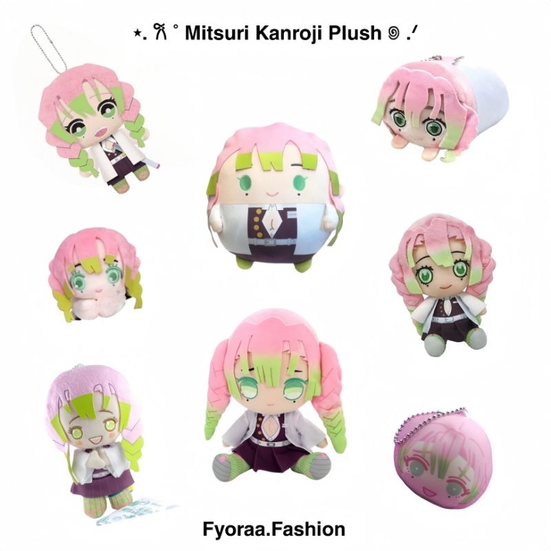 ( OFFICIAL MERCH ) Mitsuri Kanroji Plushie Original/Boneka Anime Demon Slayer Kimetsu No Yaiba (KNY)