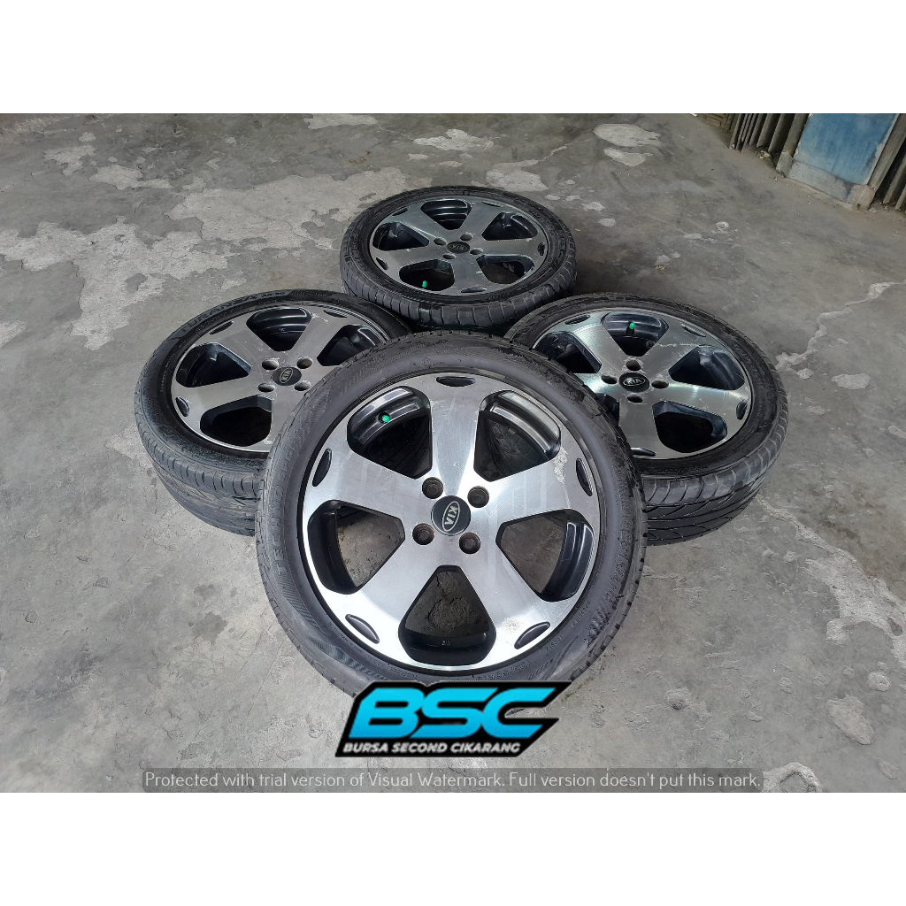Velg Mobil Seken R16 Ori Kia Rio Pcd 4x100 Plus Ban 195/50 Ring 16 Buat Vios Yaris Sigra Calya Agya 