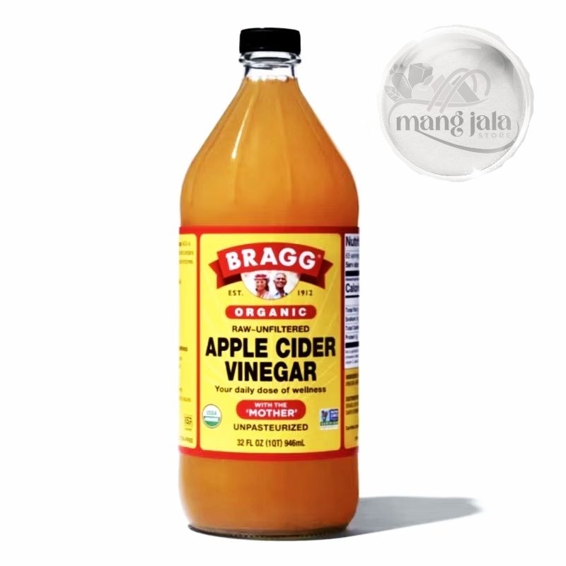 

Bragg Organic Raw Unfiltered Cuka Apple Cider Vinegar 473ml/ 946ml Cuka Apel Premium