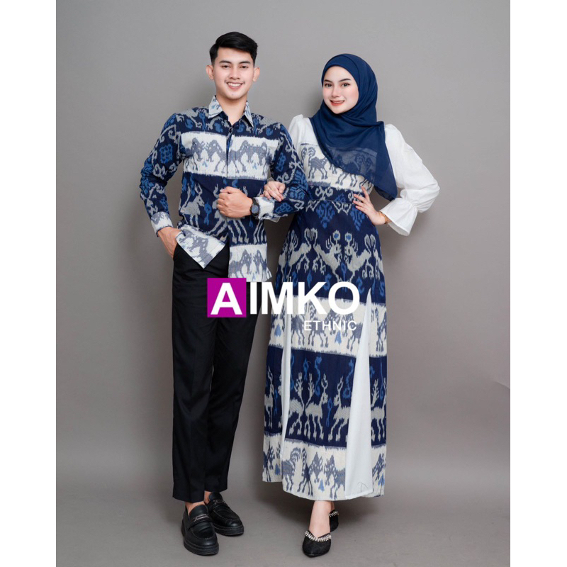 AIMKO ETHNIC - BAJU TENUN KINANTI NTT - DRESS TENUN KINANTI - BAJU TENUN COUPLE - COUPLE TENUN