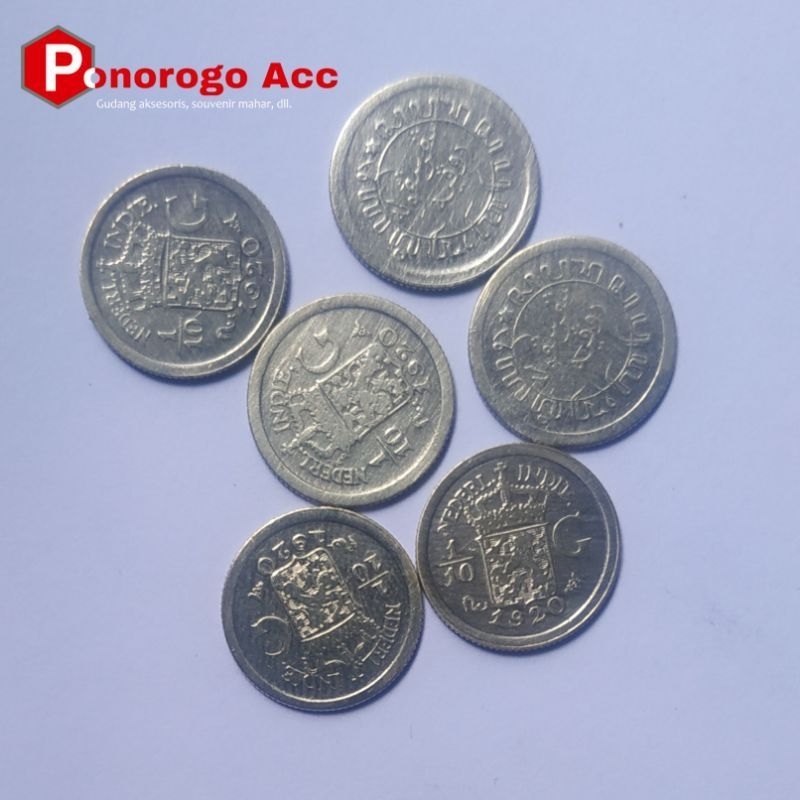 Used original uang kuno koin 1/10 Gulden Nederland Indie koin perak jaman penjajahan belanda koin pe