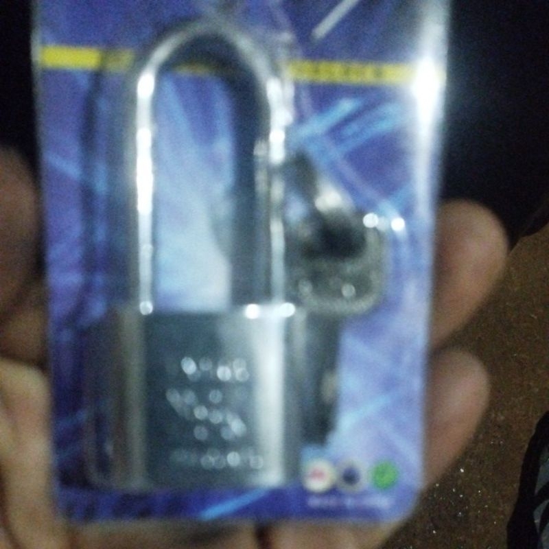 gembok Besi baja putih leher panjang Serbaguna