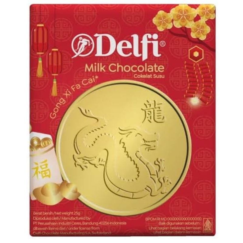 

Delfi Milk Chocolate Coin Gong Xi Fa Cai Edition 25gram