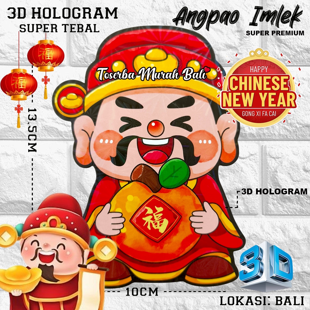 

KERTAS ANGPAO IMLEK CAI SHEN 3 SUPER PREMIUM - LUNAR YEAR