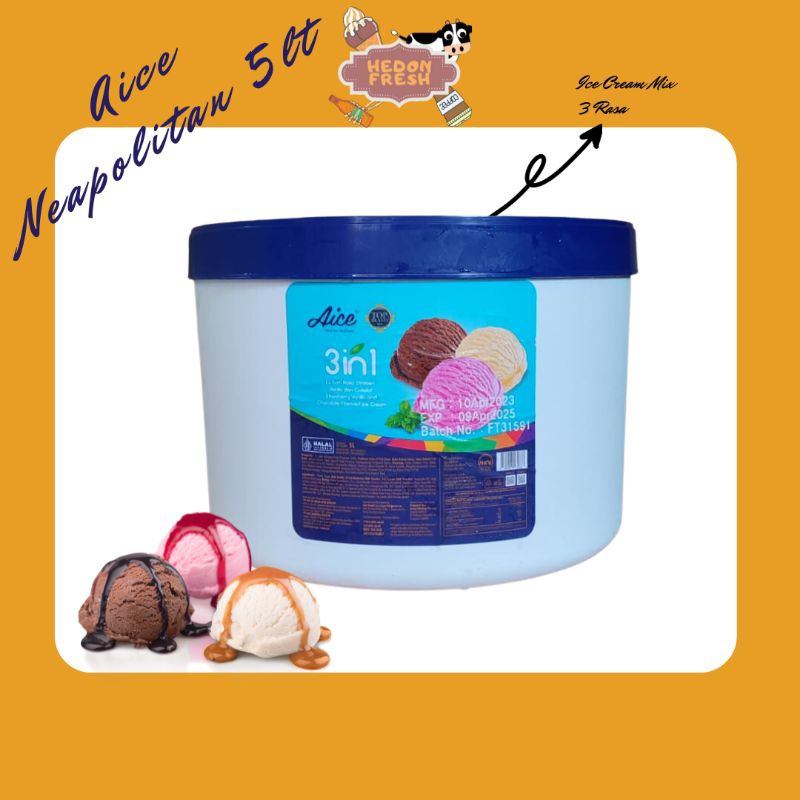 

ICE CREAM AICE 5 LITER 3 IN 1