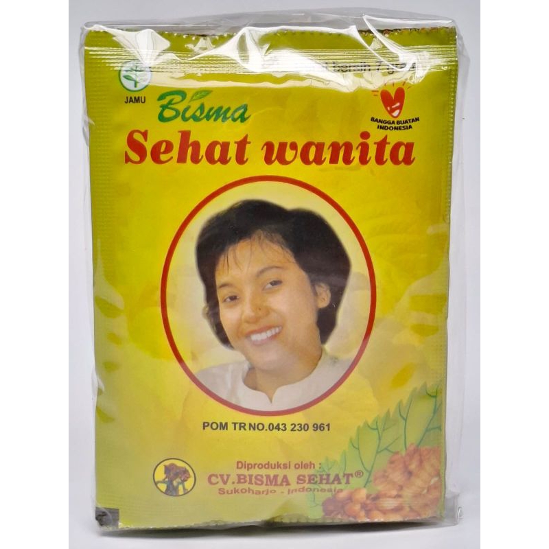 

Jamu Sehat Wanita Bisma Sehat kemasan pack isi 10sachet.