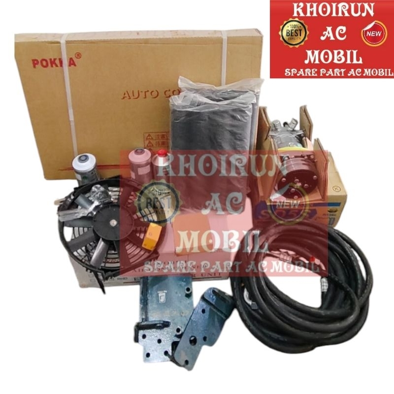 Unit Pasang Baru Ac Mobil Mitsubishi Canter Euro 2  Pake 508 Sanden Asli 24volt - Barang Baru