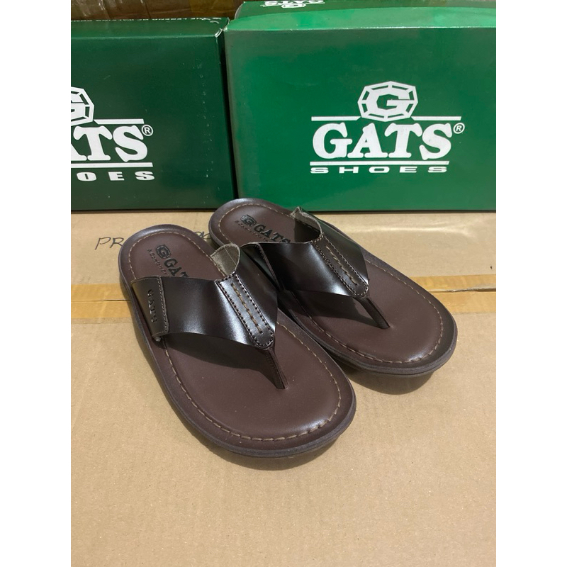 Sandal Kulit - Sandal gats - HG282 by gats - warna coklat