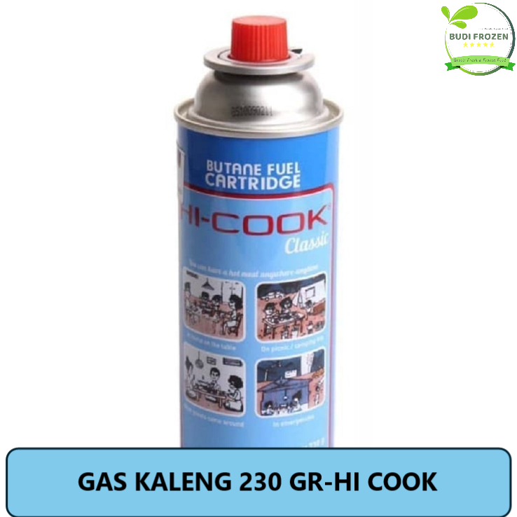 GAS KALENG / GAS KOMPOR PORTABLE 230 GR – HICOOK / MERK LAIN