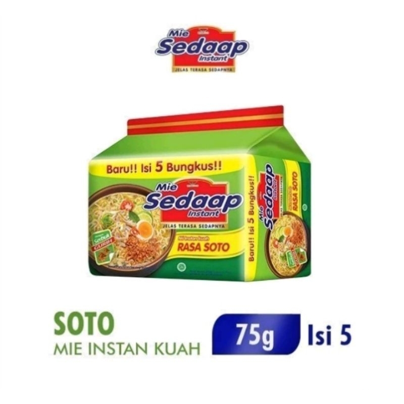 

Mie Sedaap Soto bag isi 5