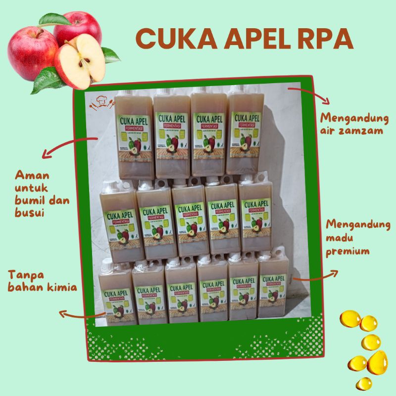 

Cuka apel RPA/ Cuka apel Original/ Cuka apel 1 liter