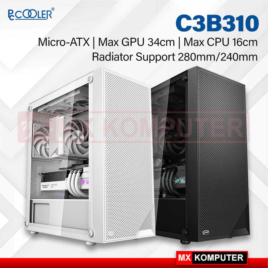 PCCOOLER C3 B310 M-ATX Mesh Gaming Case