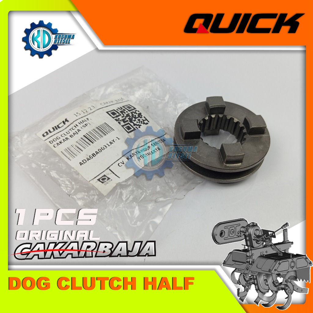 DOG CLUTCH HALF RTH CAKAR BAJA - GIGI - GEAR - CULTIVATOR - ROTARY - ORIGINAL - QUICK - SPAREPART - 