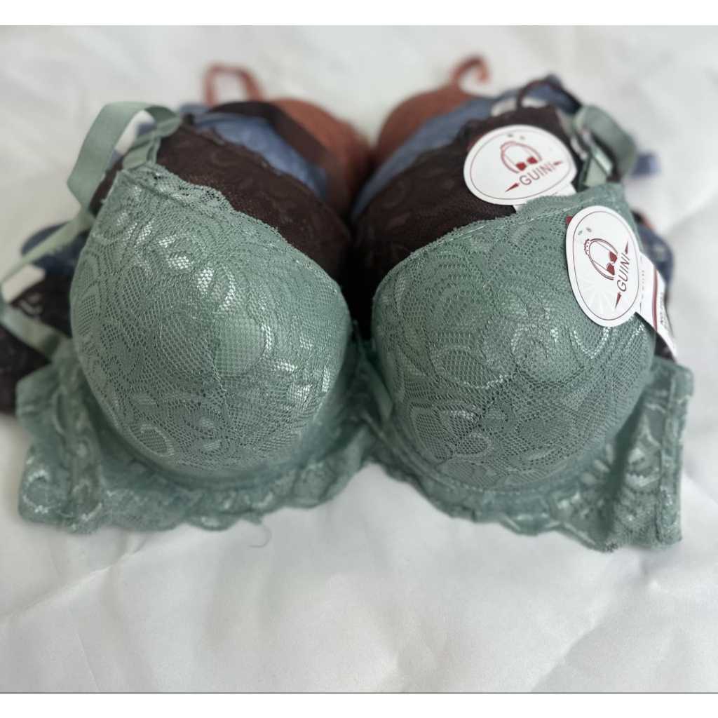 3PCS BH BRA BUSA TEBAL BERKAWAT PUSH UP BRA WANITA SIZE 38 40 42 44 46 48