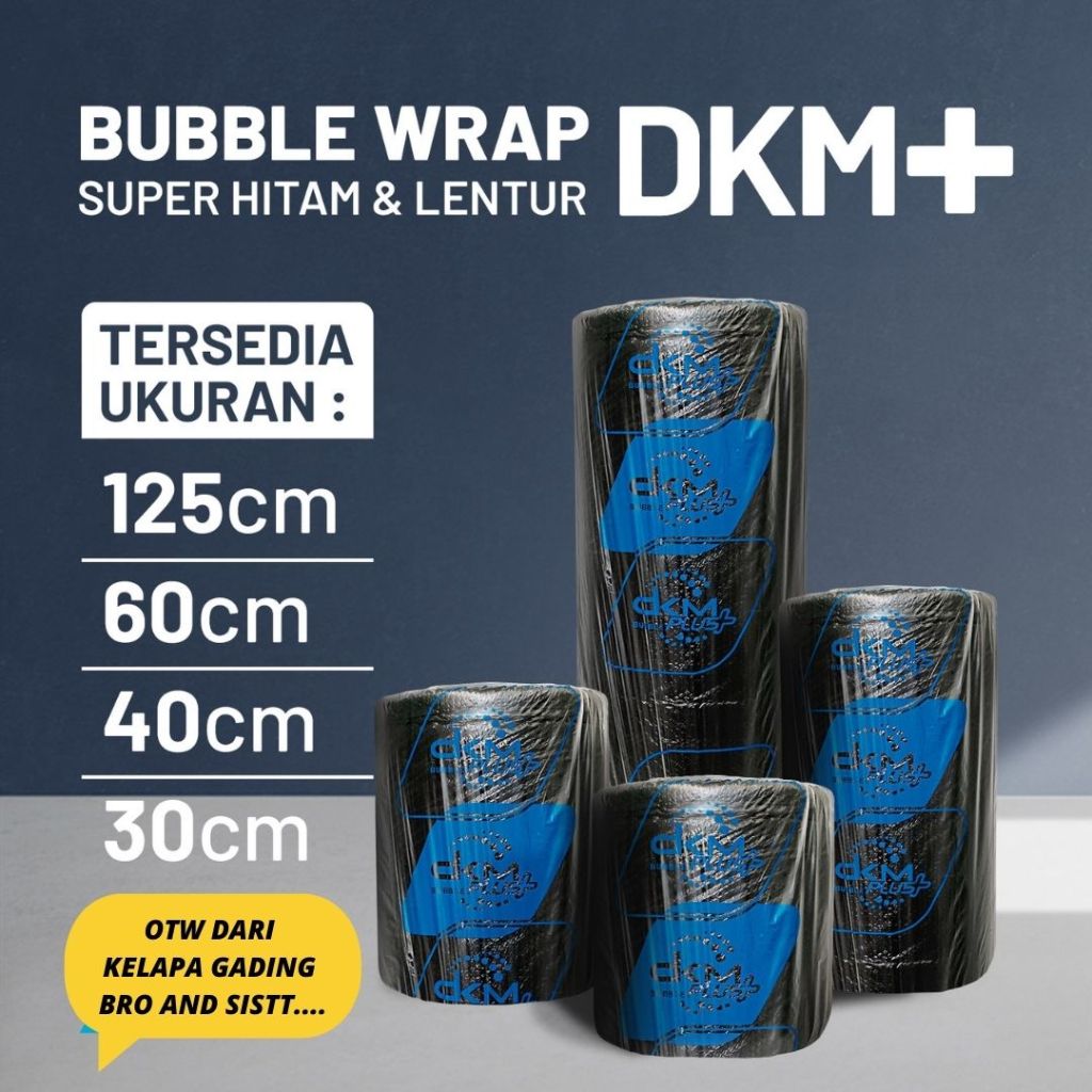 

BUBBLE WRAP DKM PLUS BUBLE WRAP HITAM BUBBLE WRAP BENING POTONGAN x 50M