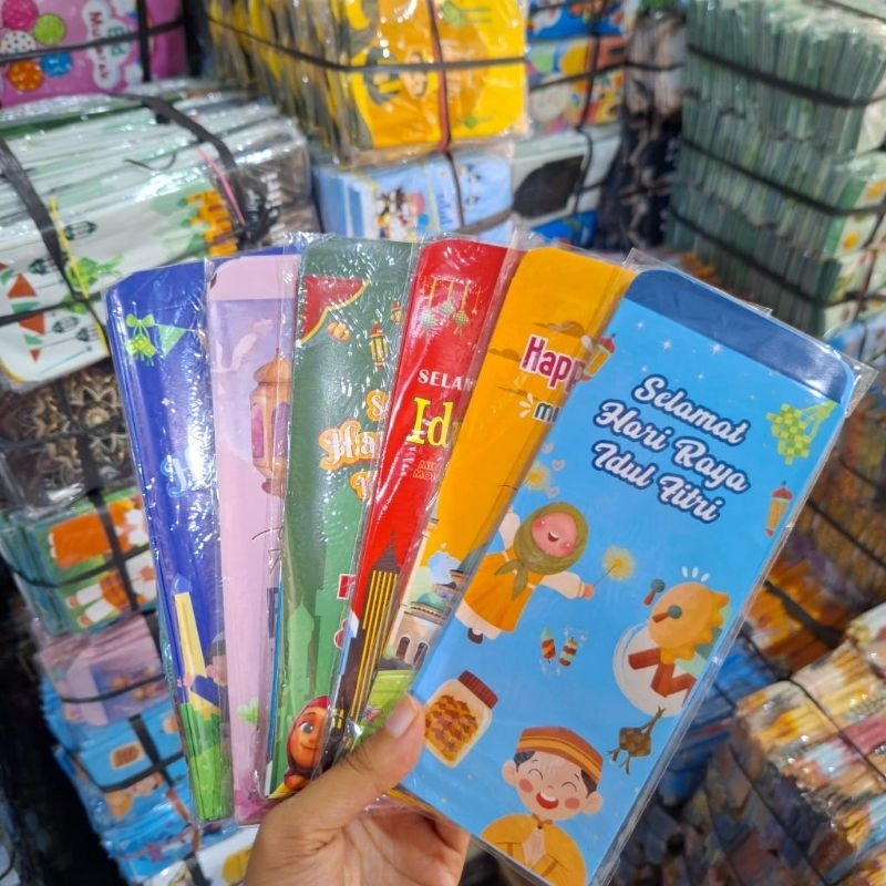 

10pcs Amplop Lebaran Jumbo berbagai motif lucu hari raya idul fitri 2025