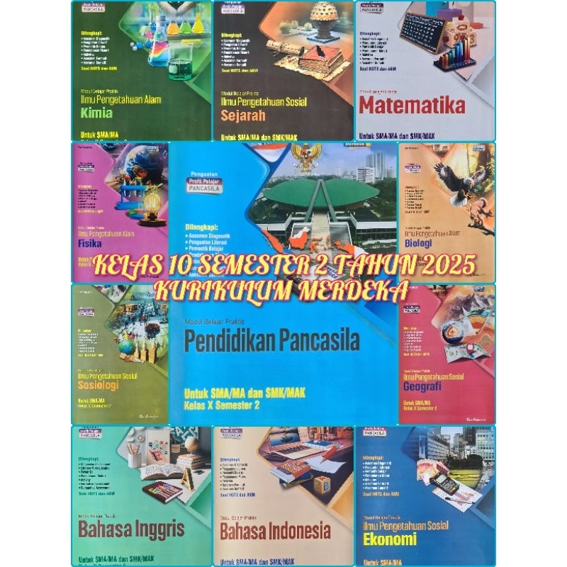 Buku LKS Viva Pakarindo SMA Kelas X, 10 semester 1 dan 2 Kurikulum Merdeka Tahun 2025