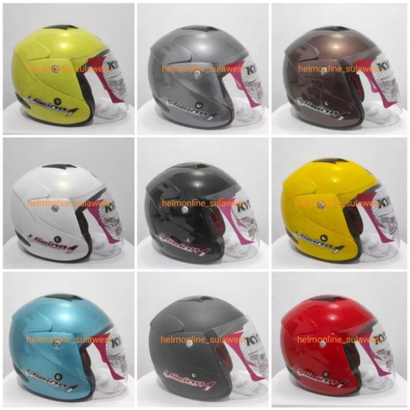 Helm KYT Vision 1 Solid Original SNI DOT Asli Original