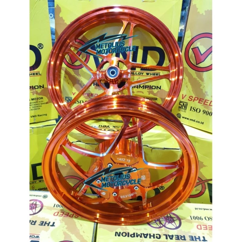 velg vnd vspeed v2 mio m3 velg bintang vnd ring 17 mio z/soulgt125/xeonrc/mio125 pelek racing f140x1