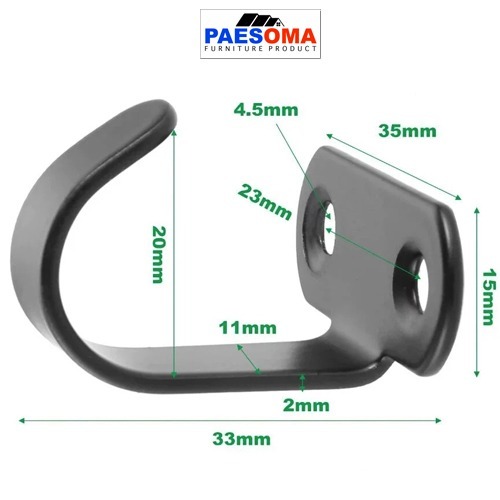 Isi 5 Gantungan Mini Kapstok Stainless Gantungan Baju With Sekrup